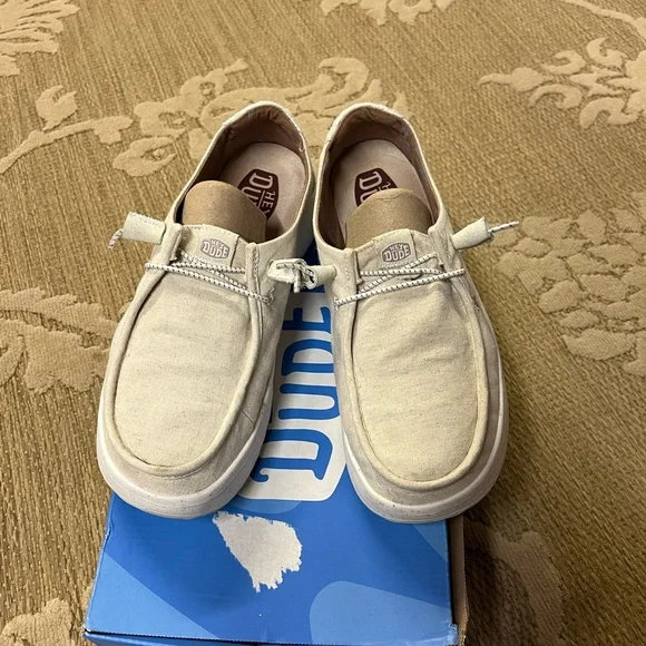 Hey Dude Wendy Peak Chambray - Cream 10 - Picture 9 of 16